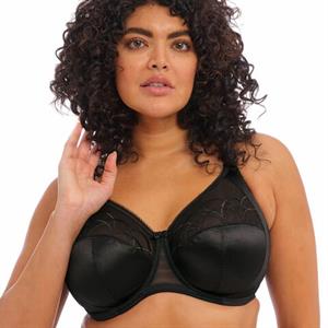 Elomi Women's Plus Size Lydia Bandless Plunge Bra with Racer Back  Conversion, Black, 36GG at  Women's Clothing store