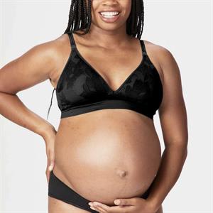  Womens Plus Size Nursing Bra Support Nursing Sports Bra  Cotton Breastfeeding Maternity Bras Black X-Large