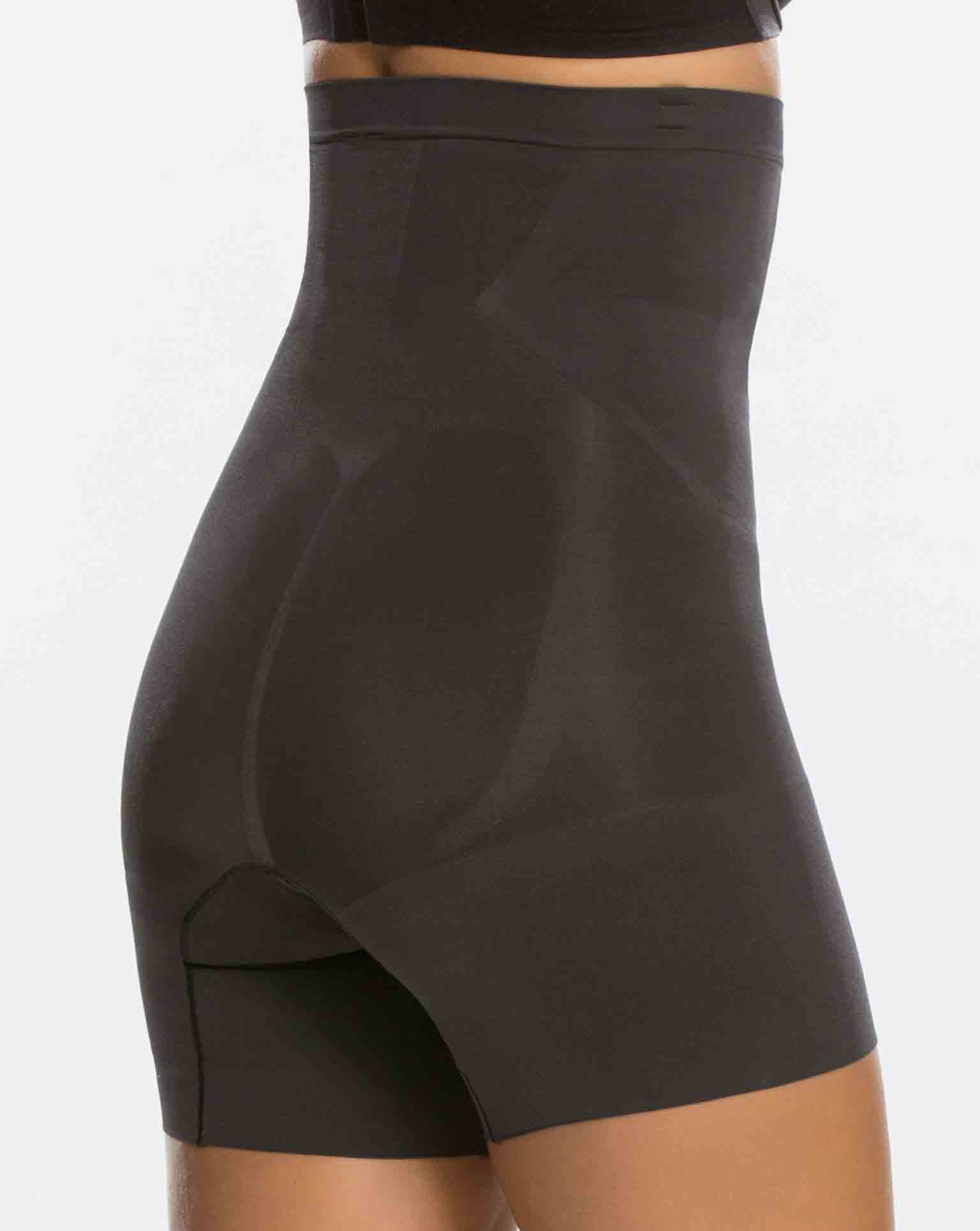 SPANX High Waist Shorts Shapeware Slimming Black Girdle Stretch Tummy  Shaping XL