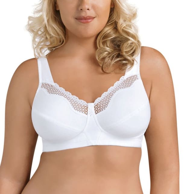 Exquisite Form Cotton Lace Wirefree Bra