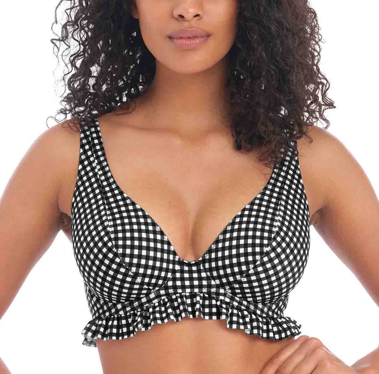 Check In High Apex Bikini Top