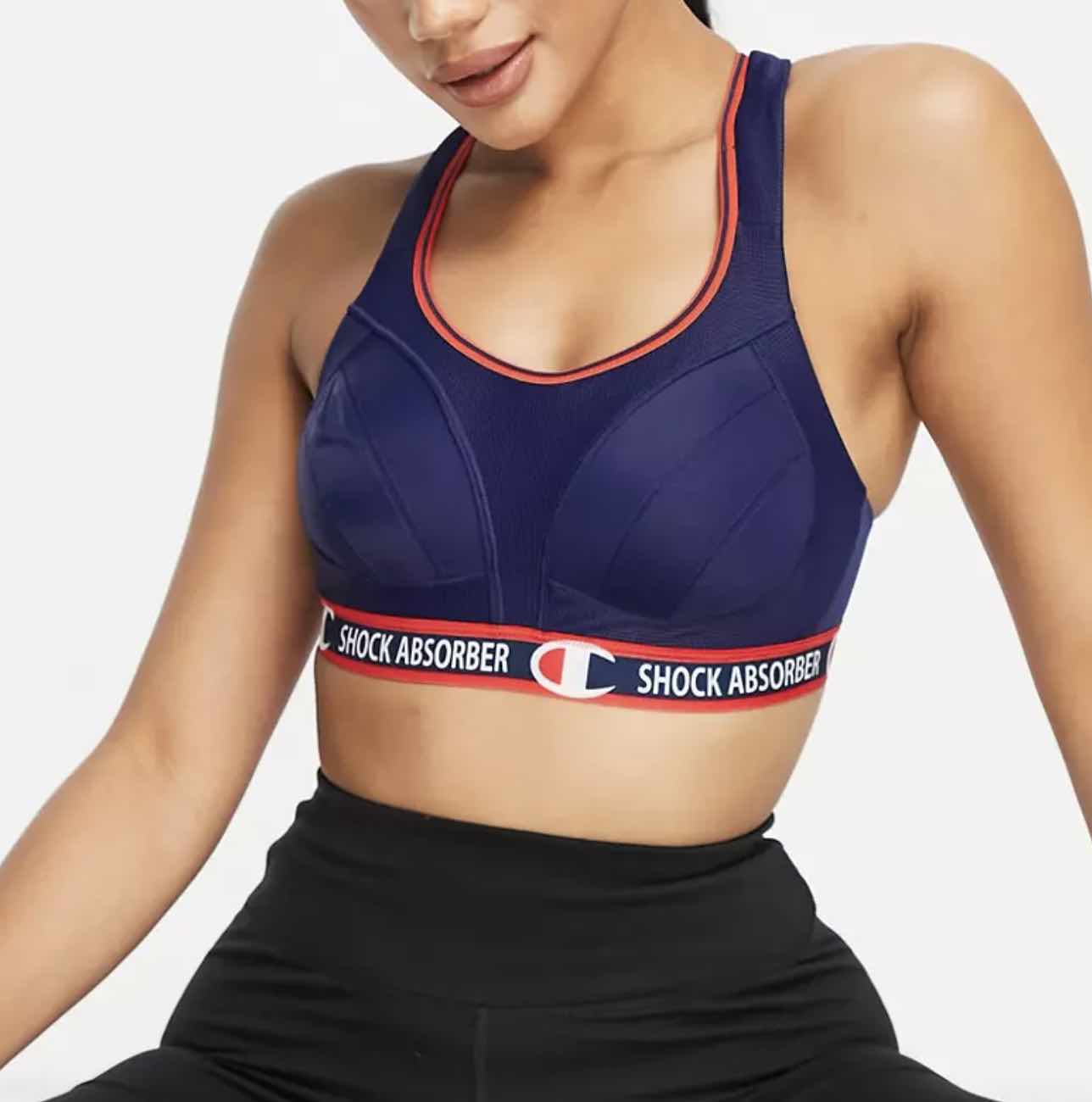 Buy Champion Women's Shaped T-Back Sports Bra, Asphalt/White