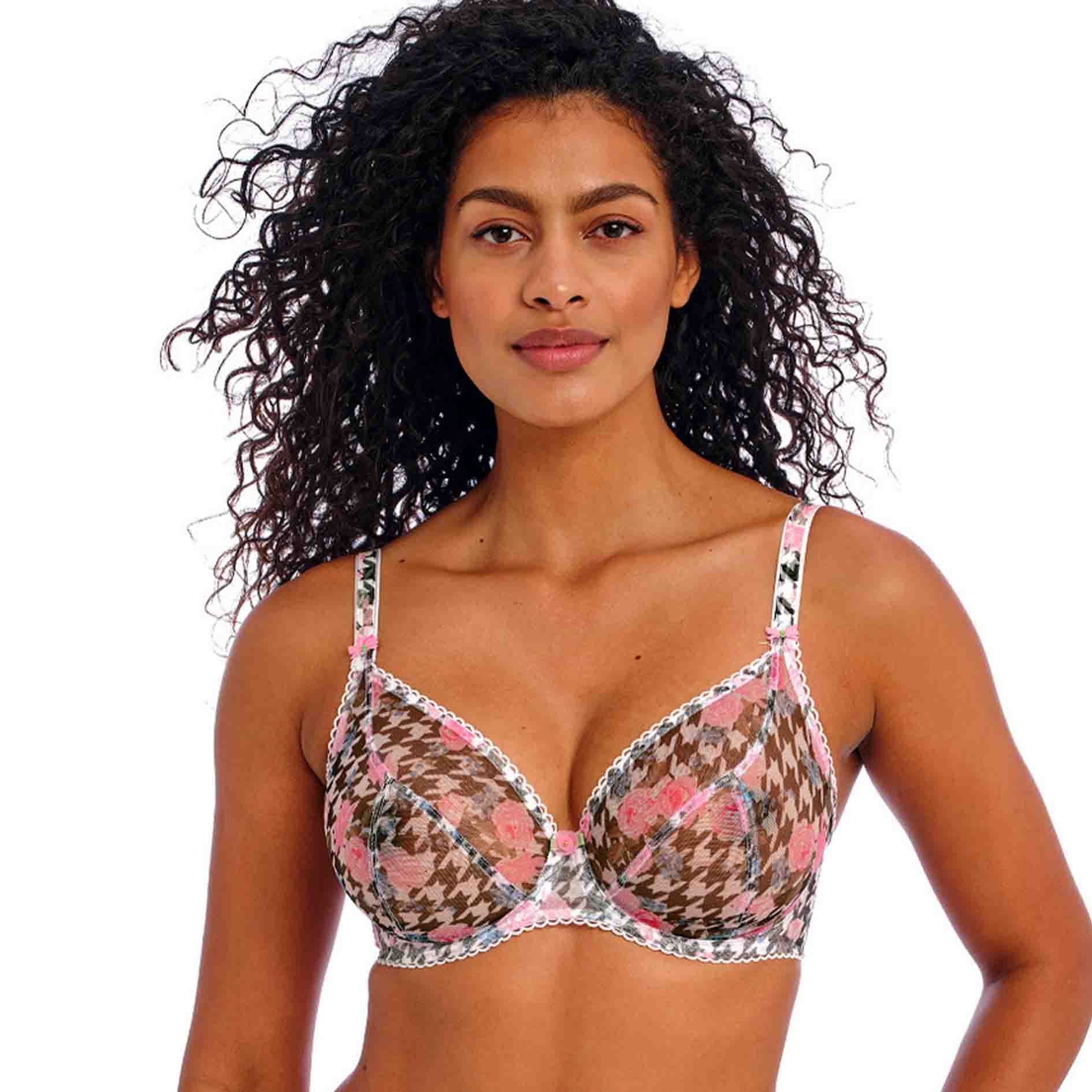 Rose Blossom Plunge Bra