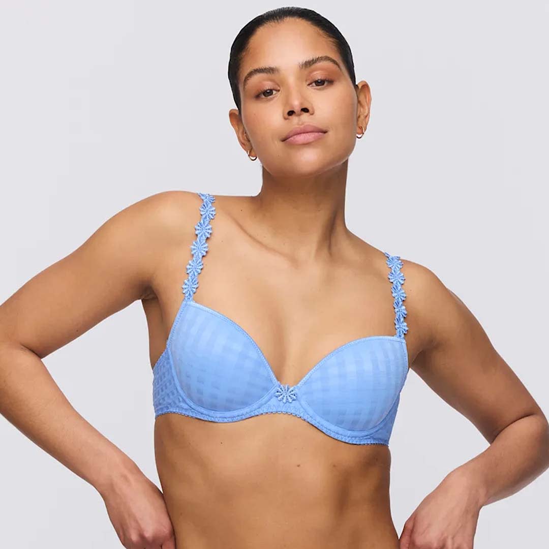 Avero Santorini Blue Padded Plunge Bra