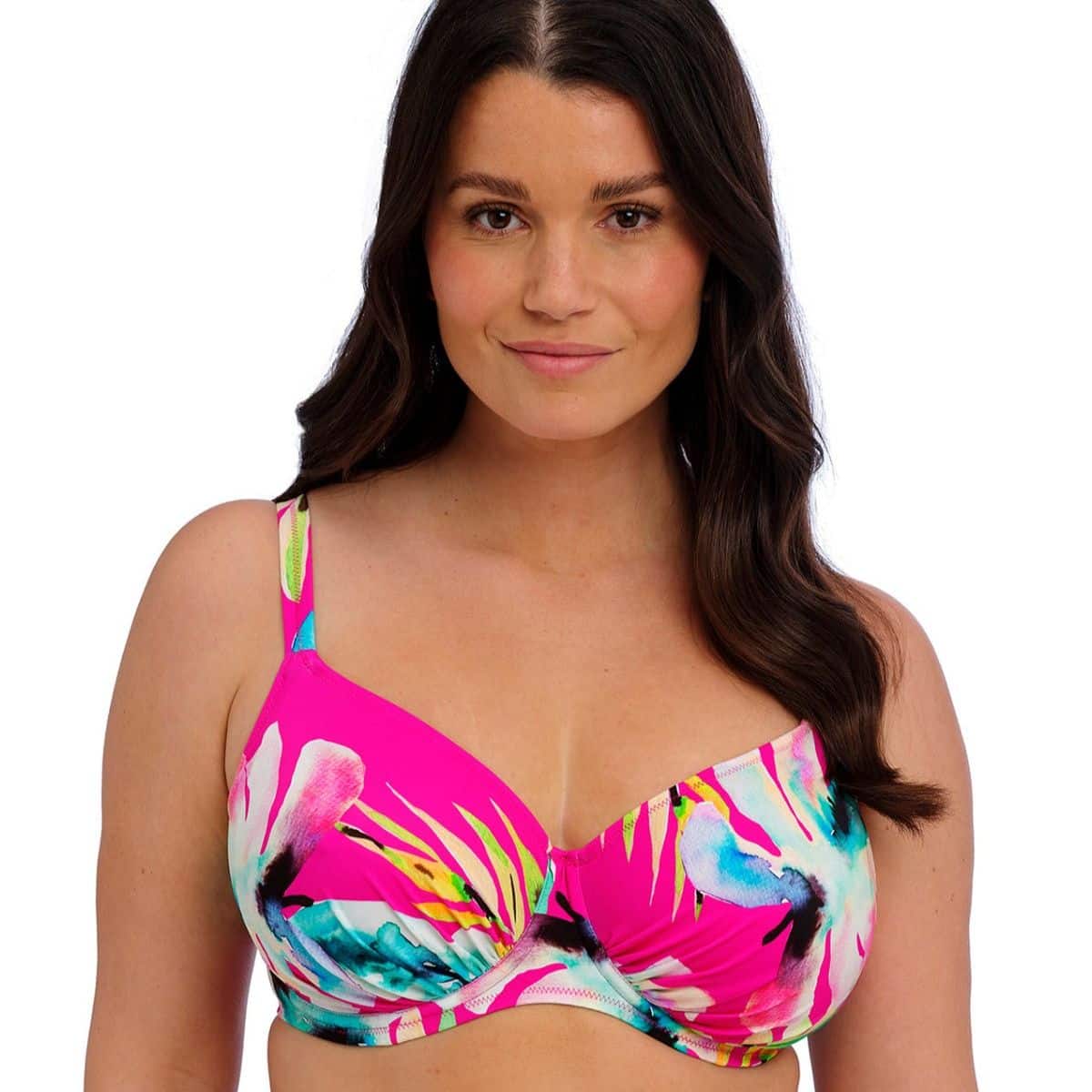 Carabelita Gathered Full Cup Bikini Top