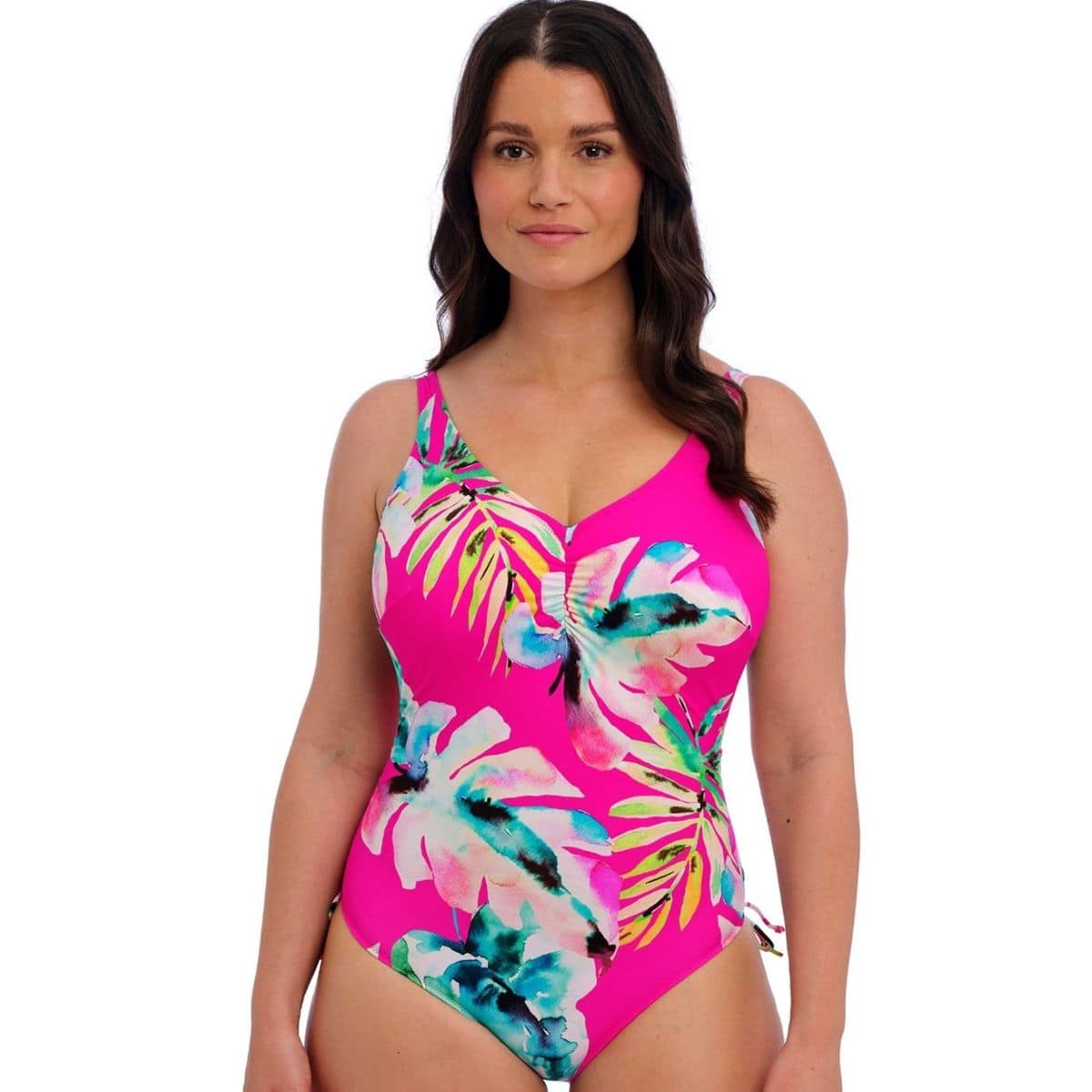 Carabelita V-Neck Swimsuit With Adjustable Leg