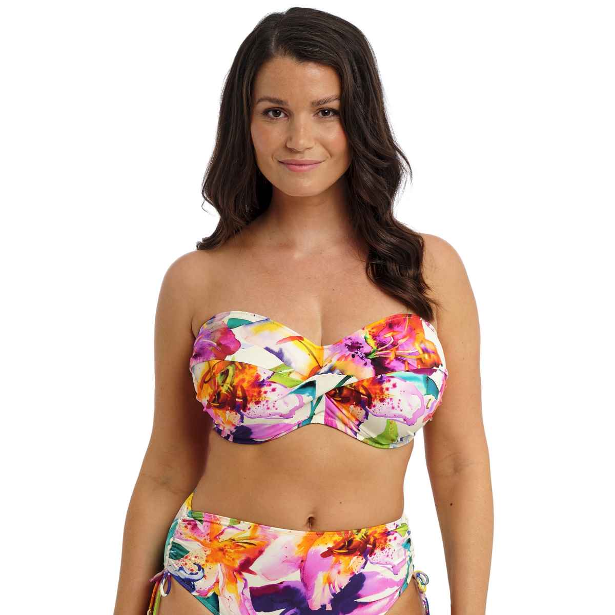 Iguazu Falls Twist Bandeau Bikini Top
