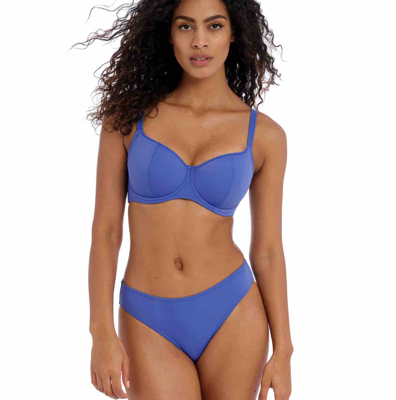 Jewel Cove Plain Sweetheart Padded Bikini Top