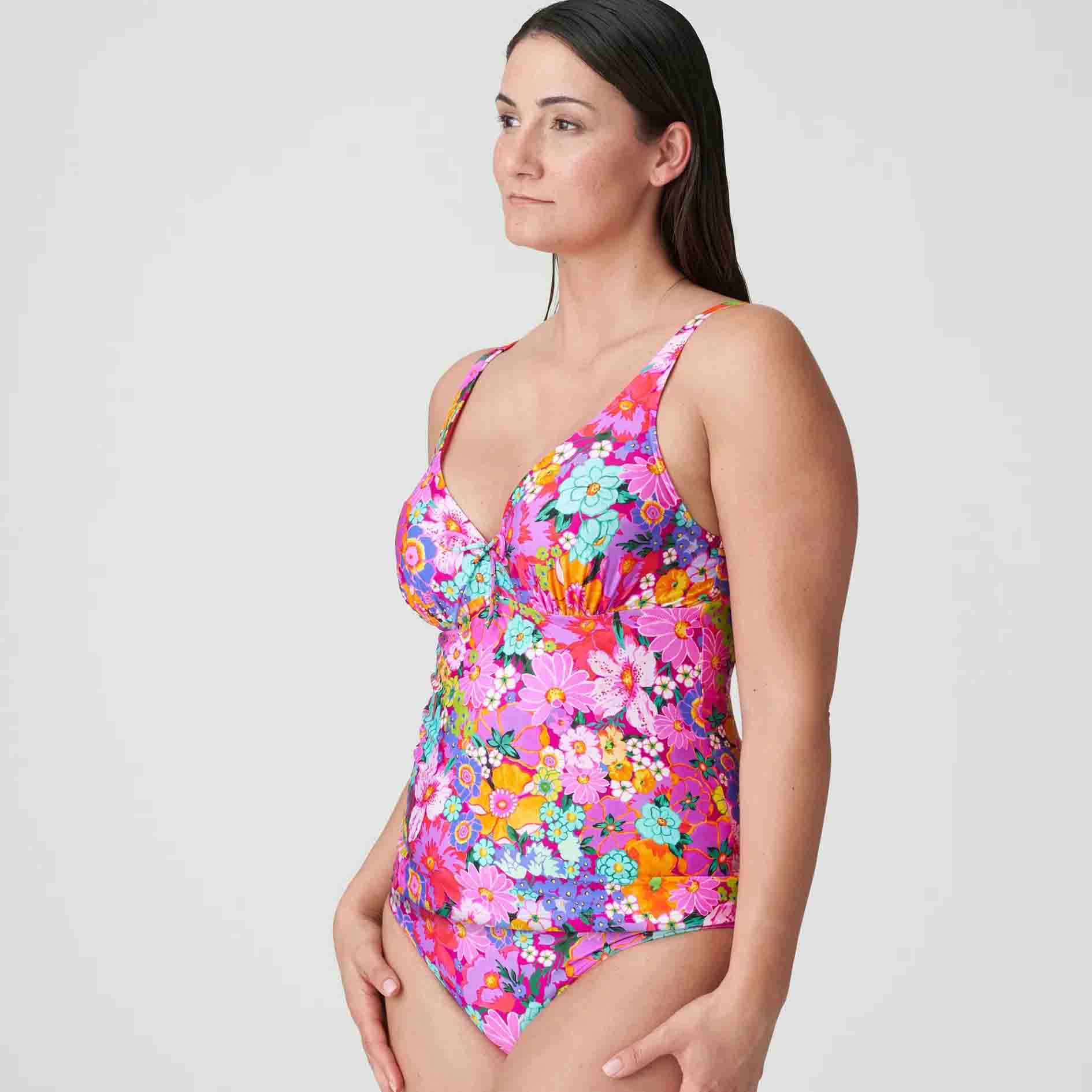 Najac Half Padded Plunge Tankini Top