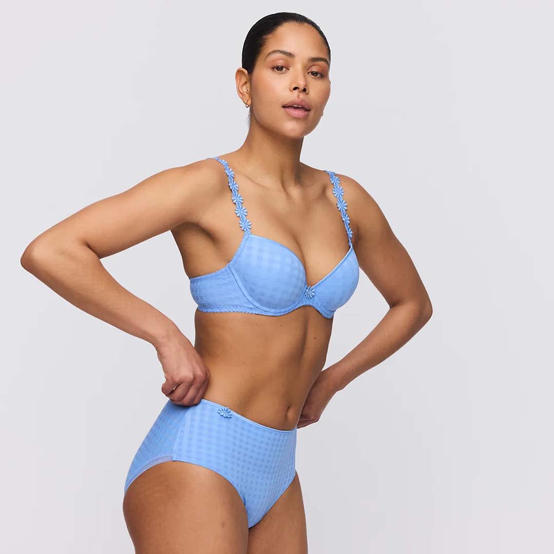 Avero Santorini Blue Padded Plunge Bra