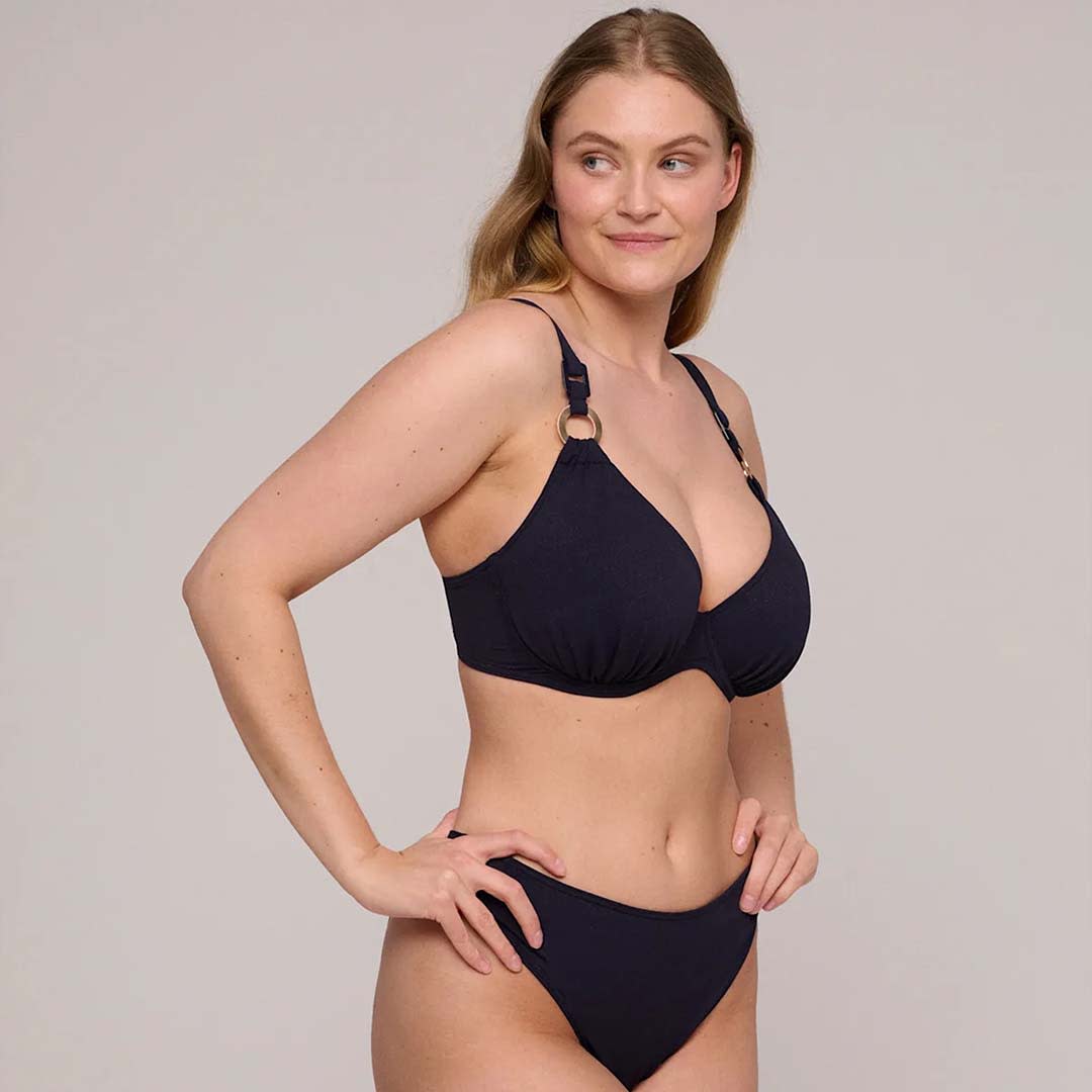 Pinner Half Padded Plunge Bikini Top