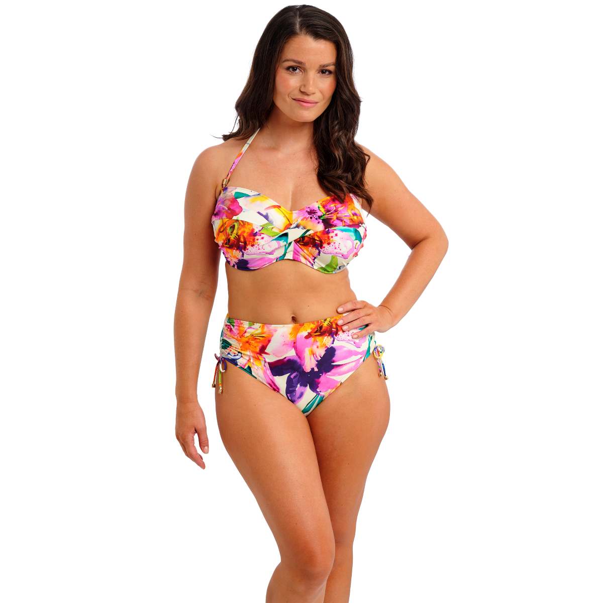 Iguazu Falls Twist Bandeau Bikini Top