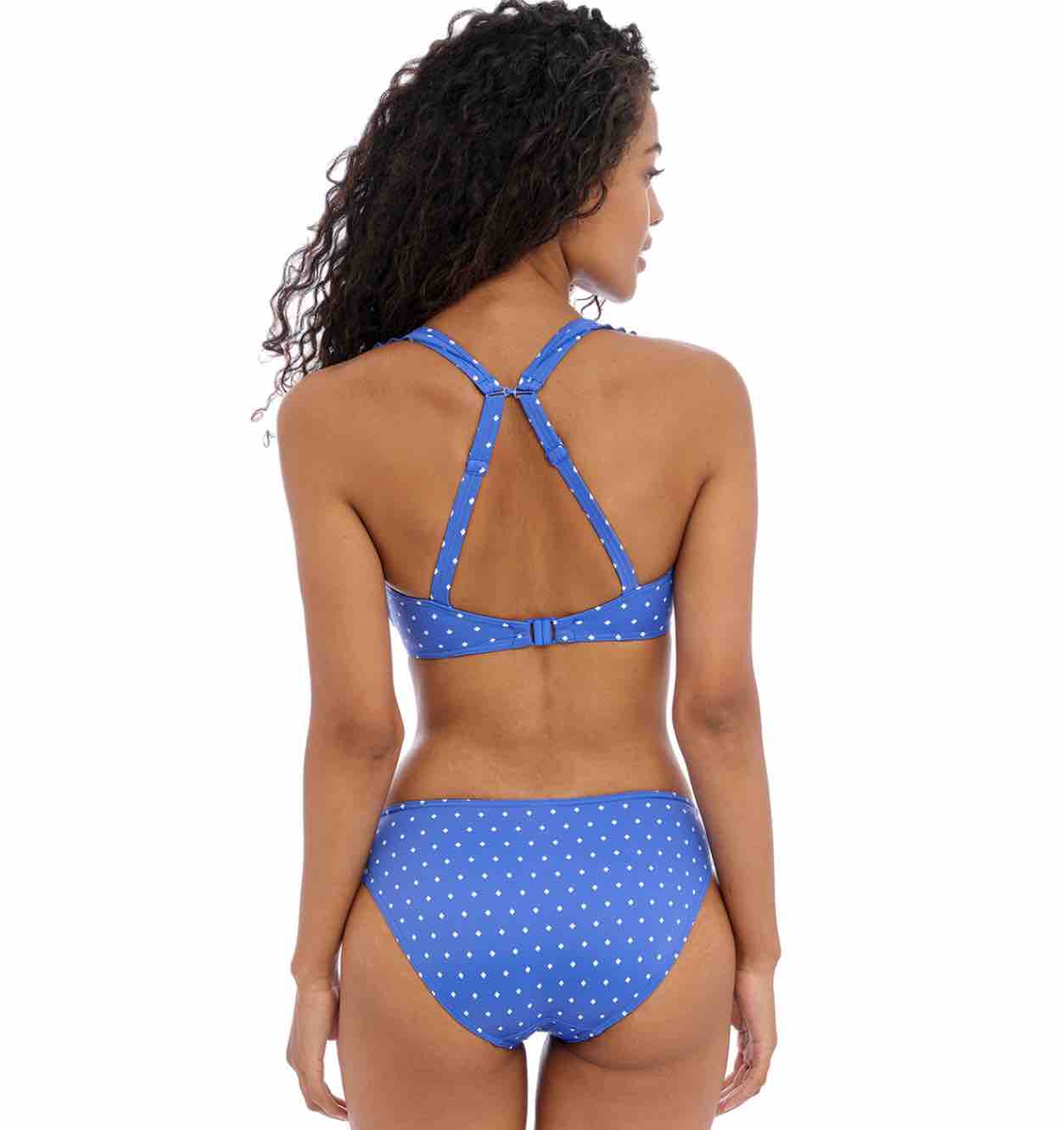 Jewel Cove High Apex Bikini Top With J Hook