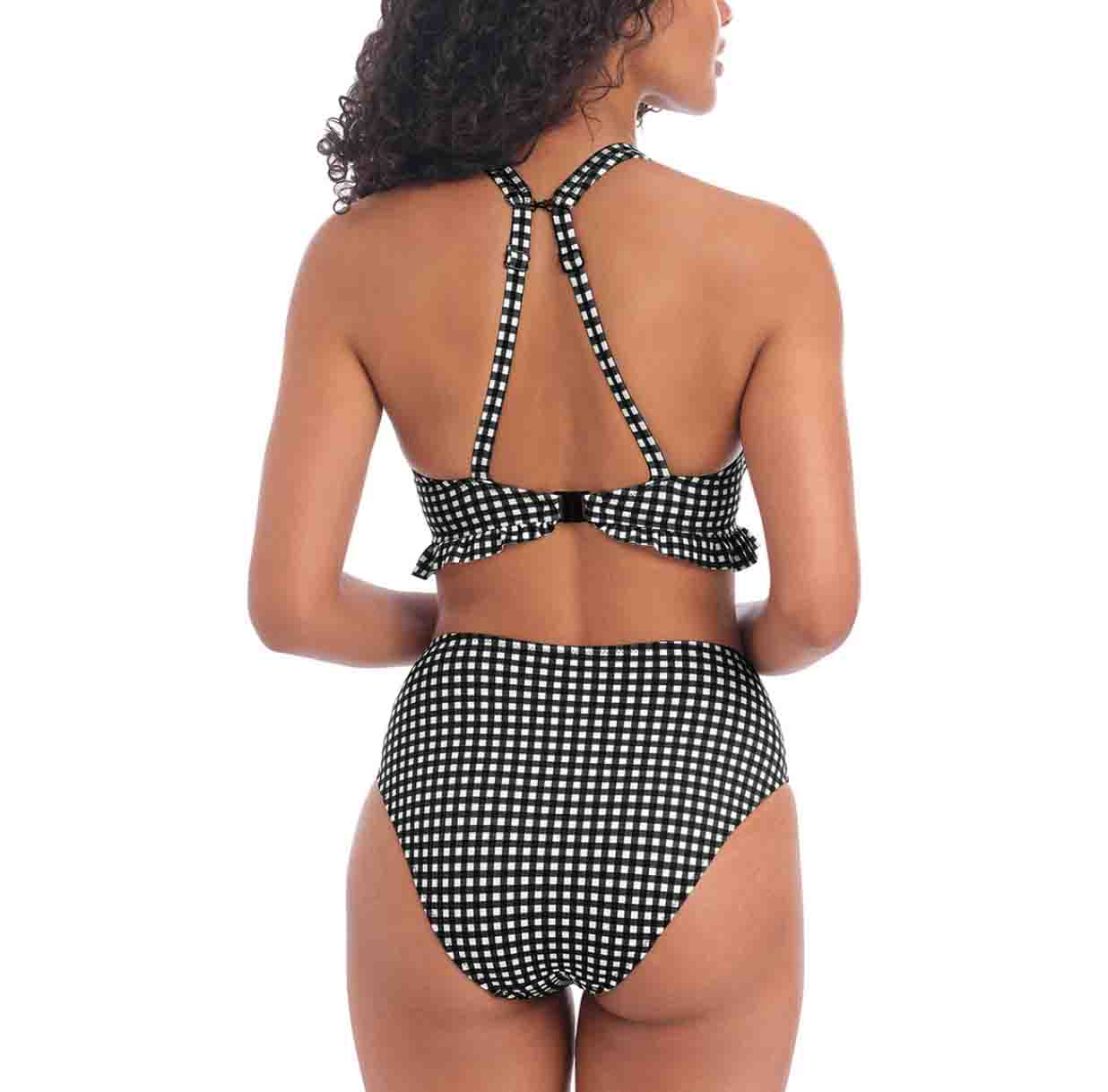 Check In High Apex Bikini Top