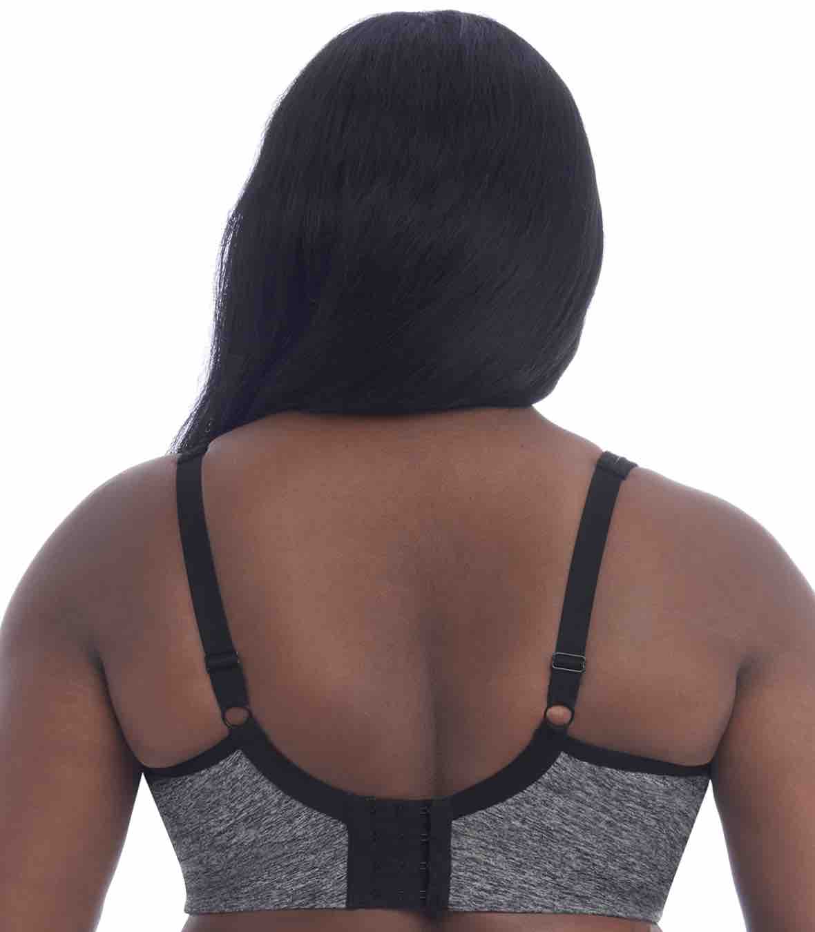 Goddess Pewter Heather Soft Cup Sports Bra