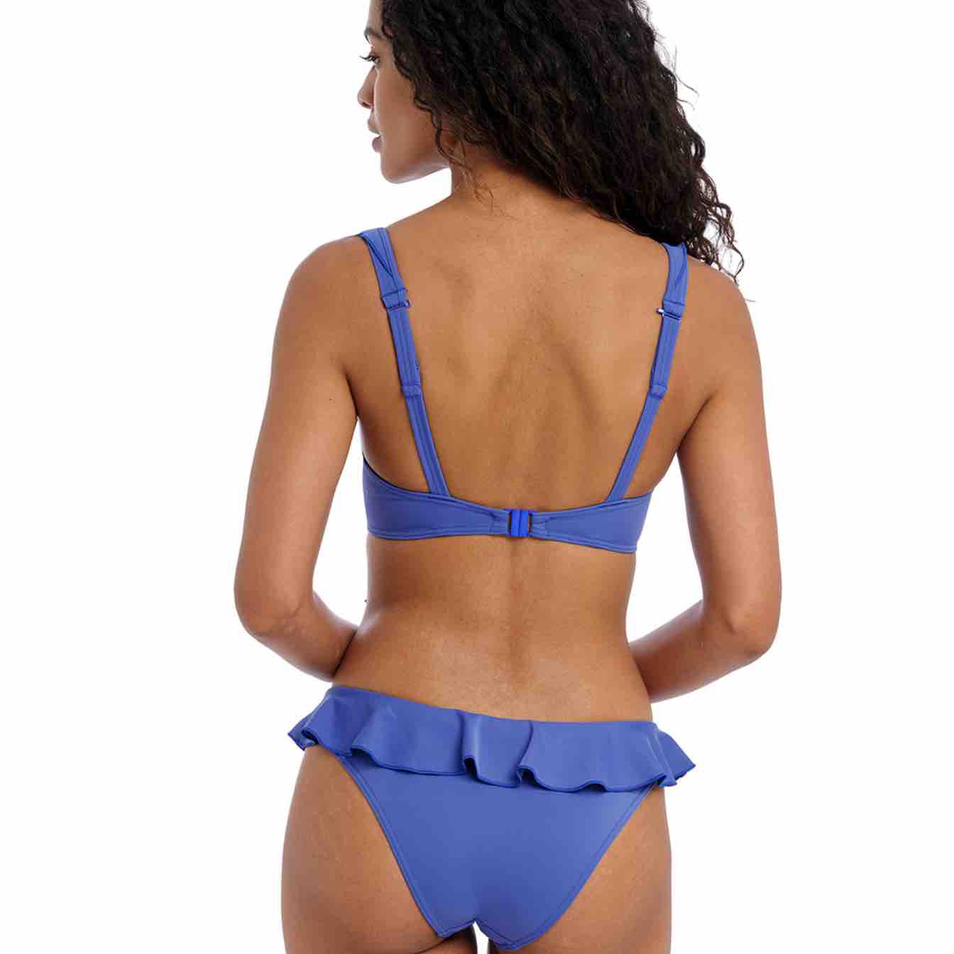 Jewel Cove Plain High Apex Bikini Top With J Hook