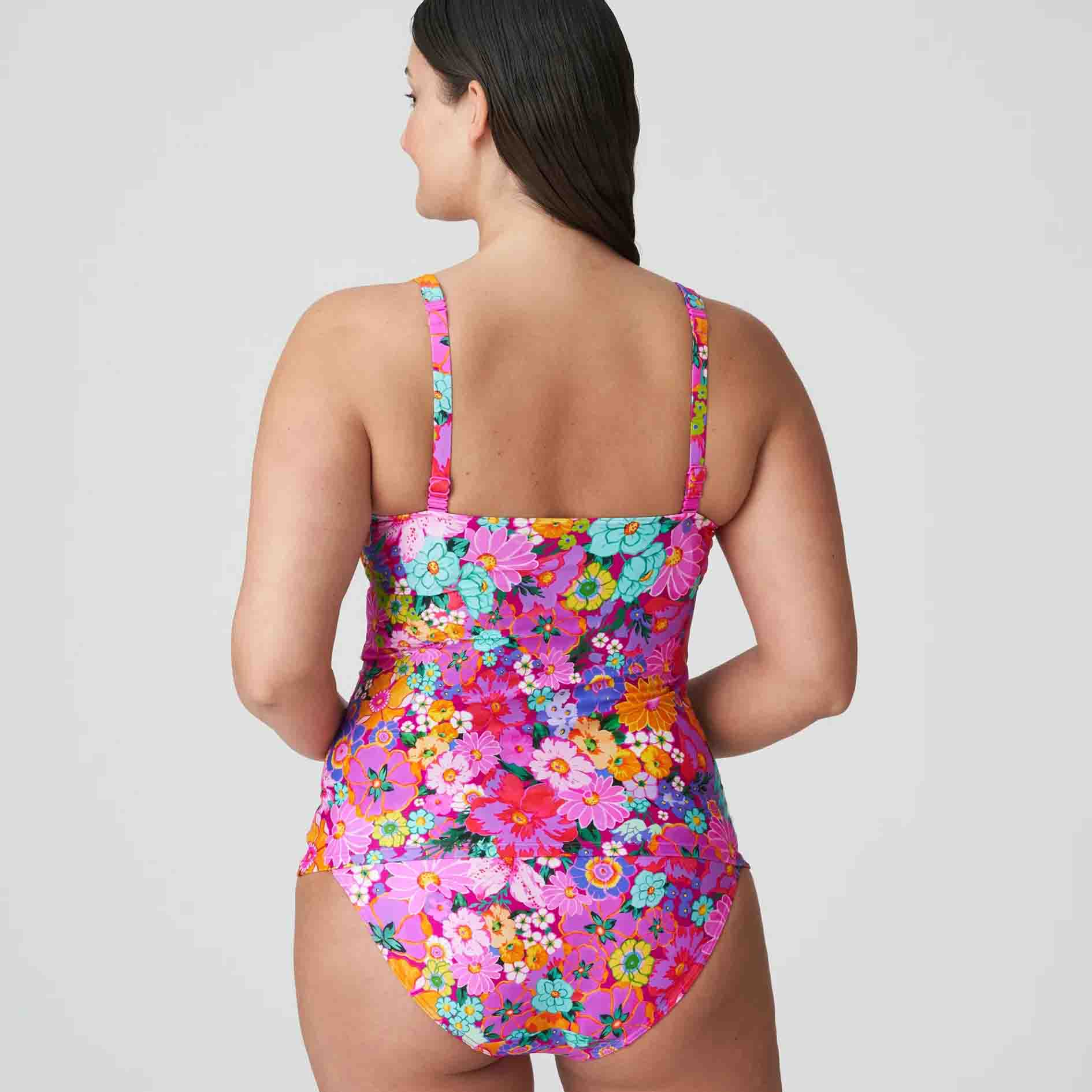 Najac Half Padded Plunge Tankini Top