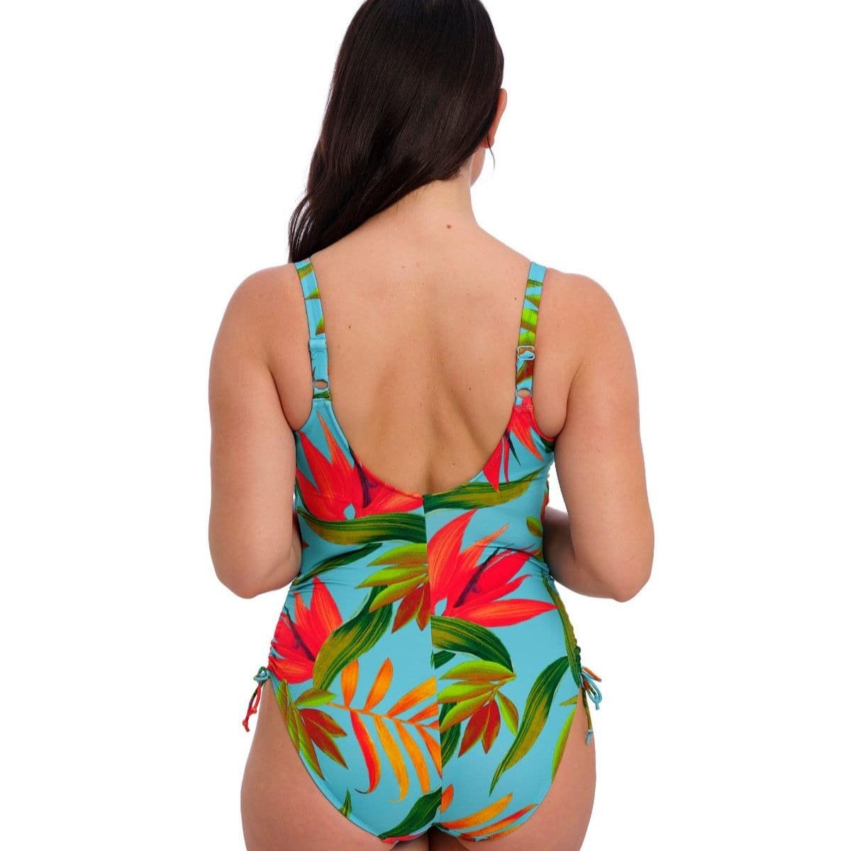 Pichola Underwire Twist Front Swimsuit With Adjustable Leg