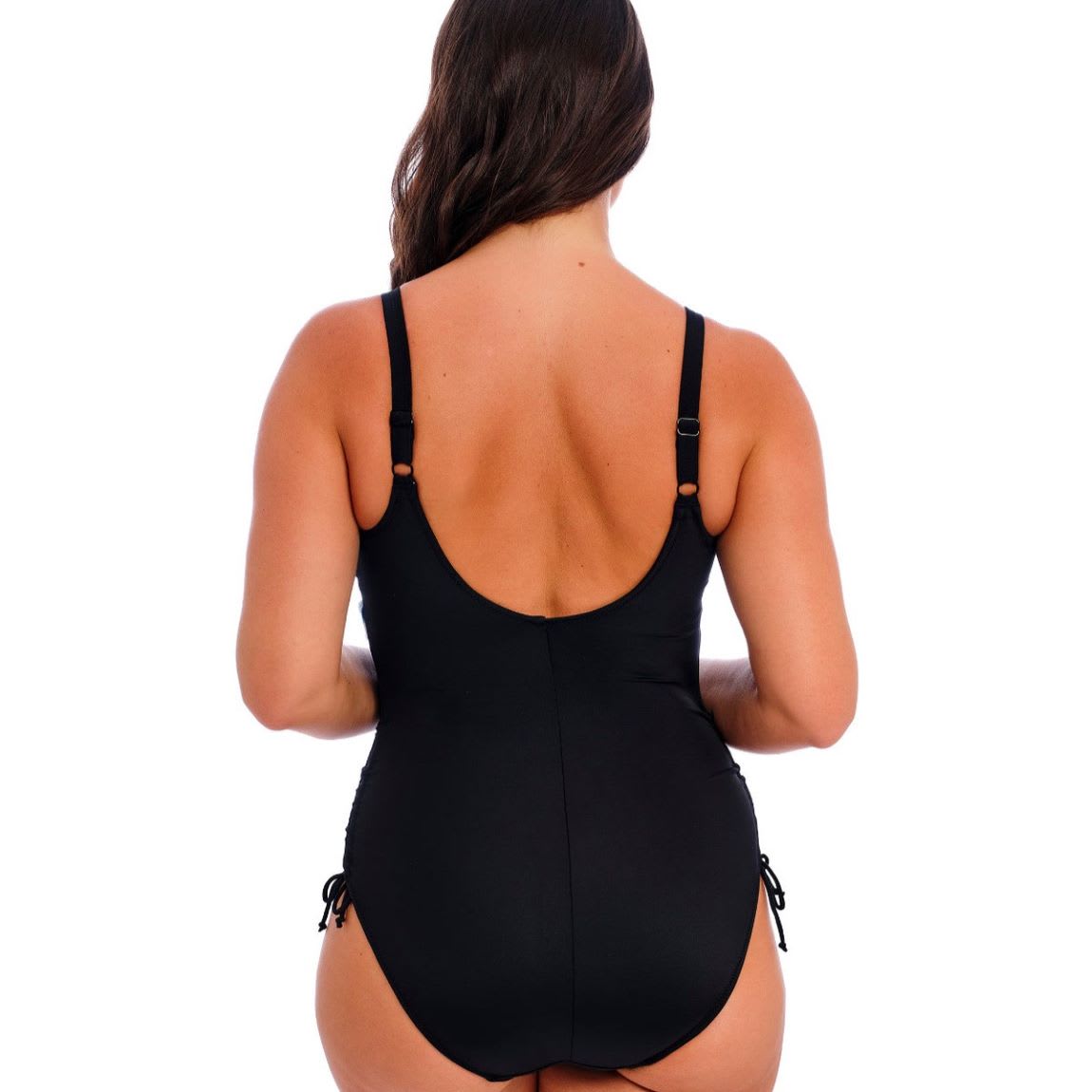 Talm Beach Twist Front Swimsuit With Adjustable Leg