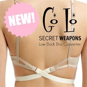 Secret Weapons Women's Go Lo Low Back Bra Converter Black, One Size :  Secret Weapons: : Fashion