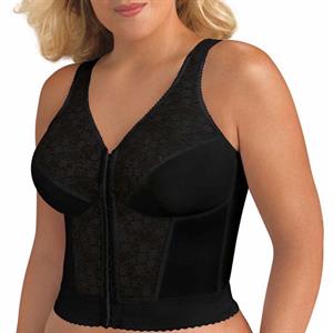 Leading Lady Nora Back Smoothing Wirefree Front Close Bra With Lace