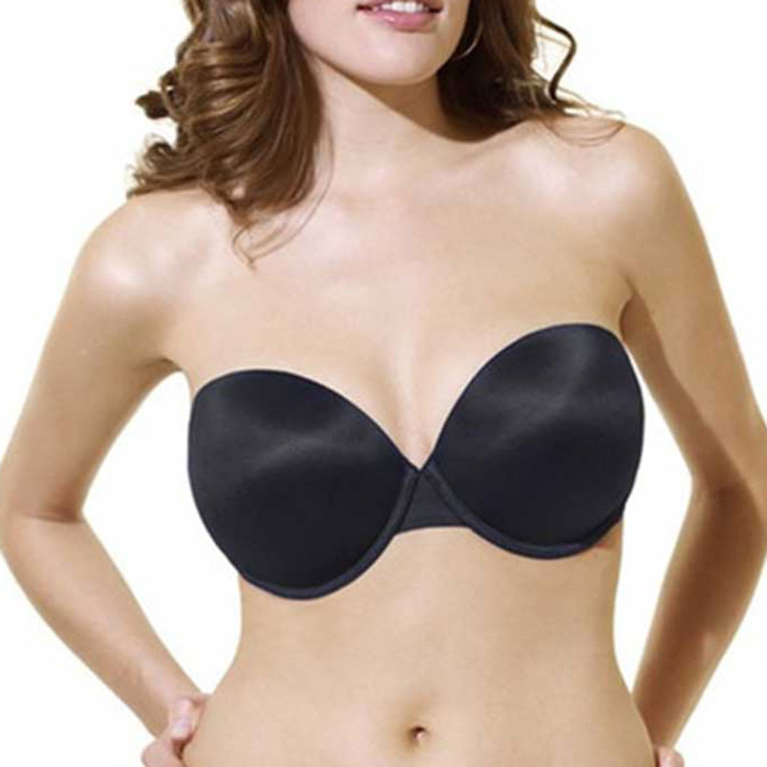 Porcelain Elan Moulded Strapless Plunge Bra