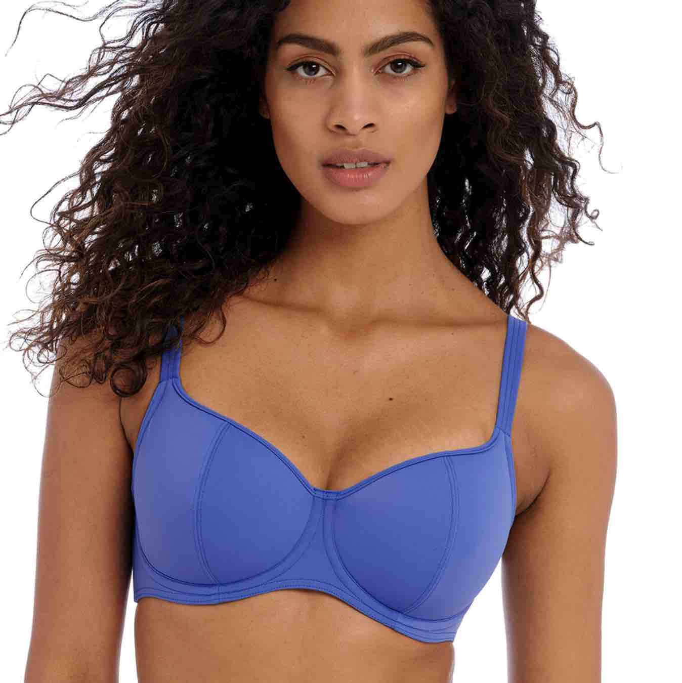 Jewel Cove Plain Sweetheart Padded Bikini Top