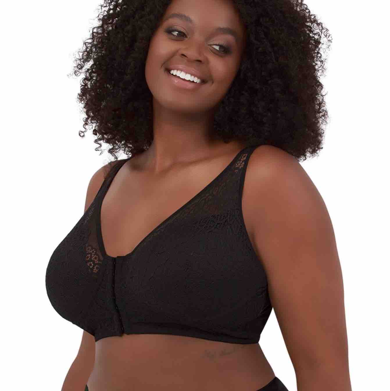 Nora Back Smoothing Wirefree Front Close Bra With Lace