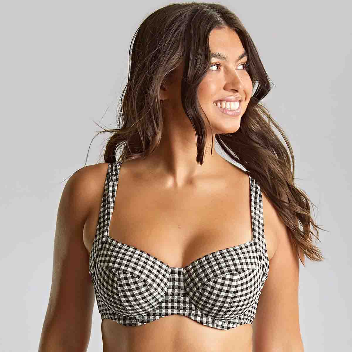 Gingham Full Cup Bikini Top