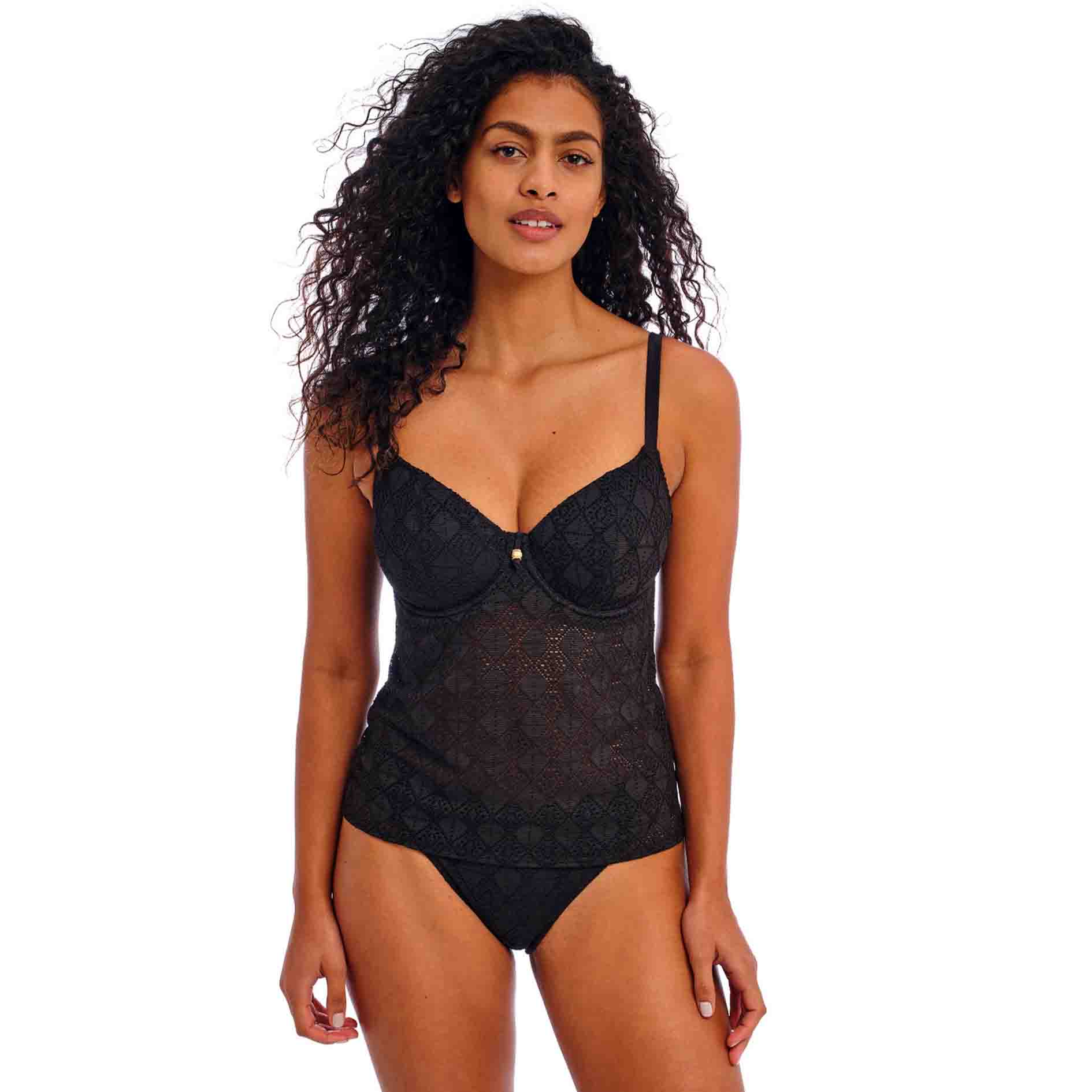 Nomad Nights Uw Plunge Tankini Top