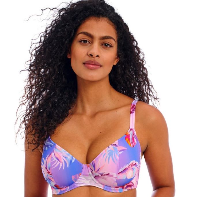 Miami Sunset UW Plunge Bikini Top