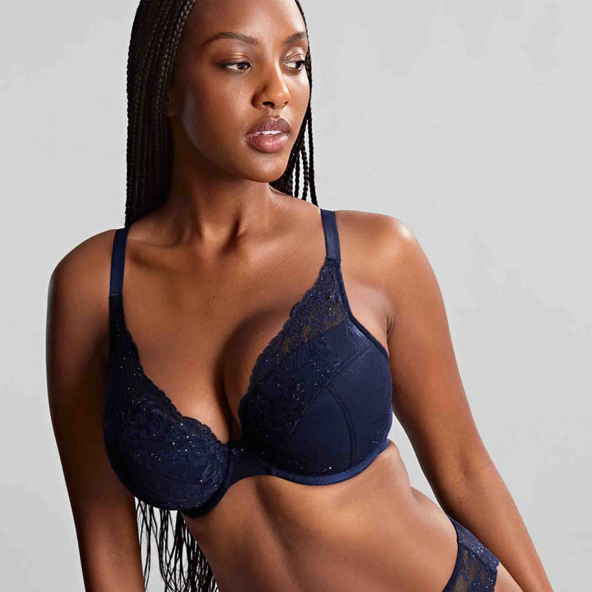 Ana Midnight Sequin High Apex Bra