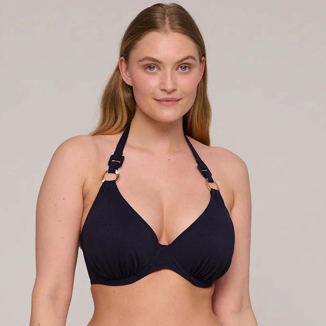Pinner Half Padded Plunge Bikini Top