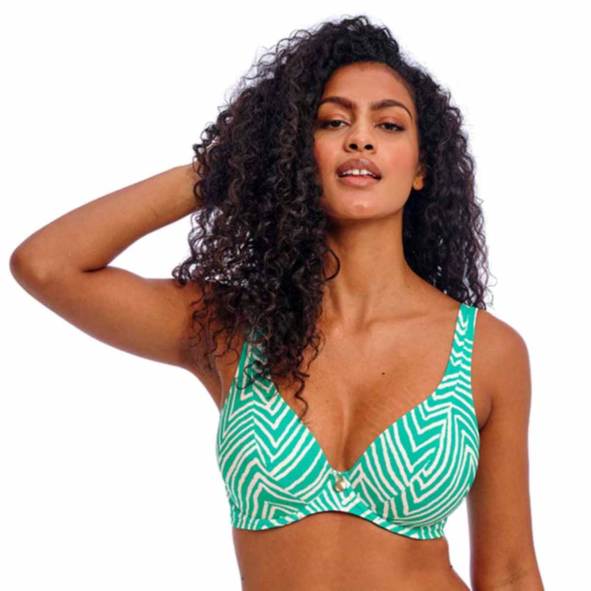 Fiji Falls High Apex Bikini Top