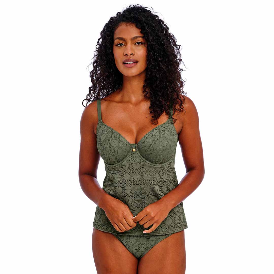 Nomad Nights Uw Plunge Tankini Top