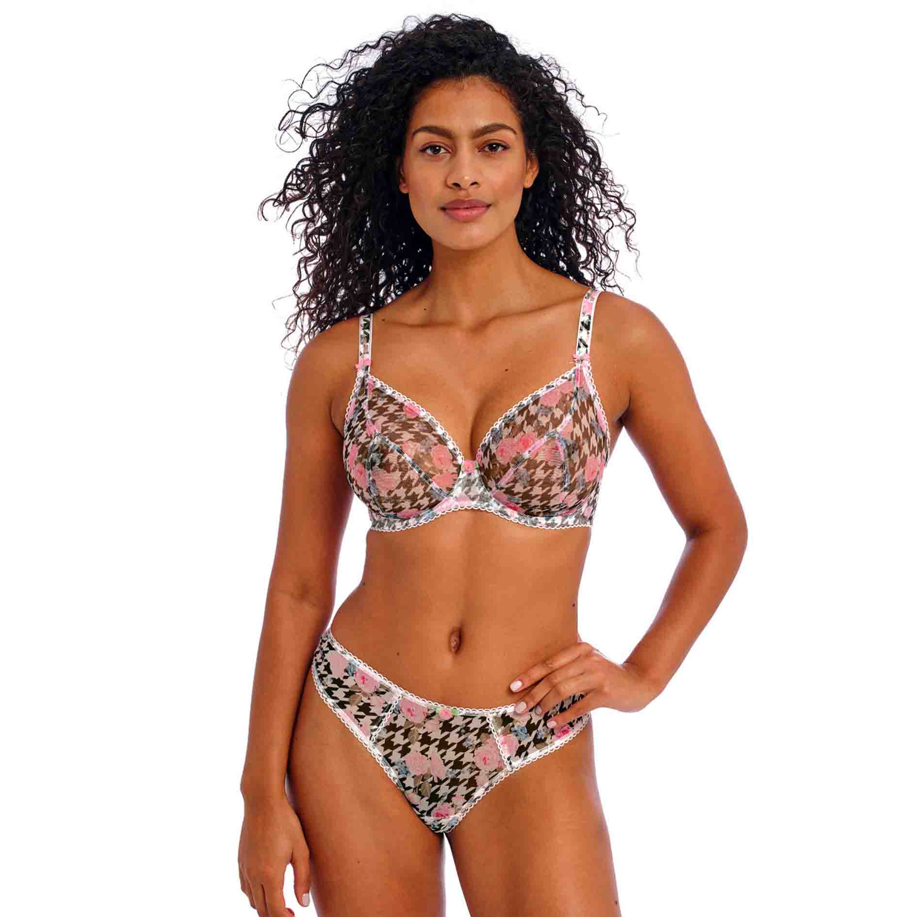 Rose Blossom Plunge Bra