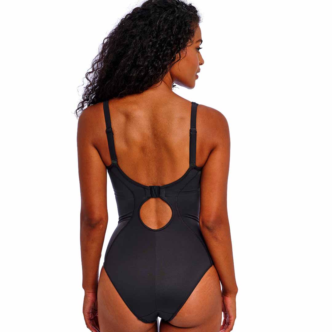 Freestyle Midnight Leopard Moulded Swimsuit