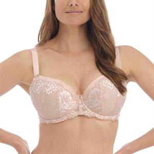 Cheap Sexy Half Cup Simple Deep V Bra Women's Small Breasts