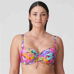 Swimsuits For All Women's Plus Size Confidante Bra Sized Underwire Bikini  Top 38 F Pink Boho Paisley 